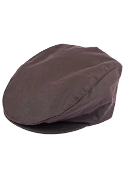 Men's Waxed Cotton Flat Cap -Fashion Accessories Shop 1 2109 20brown