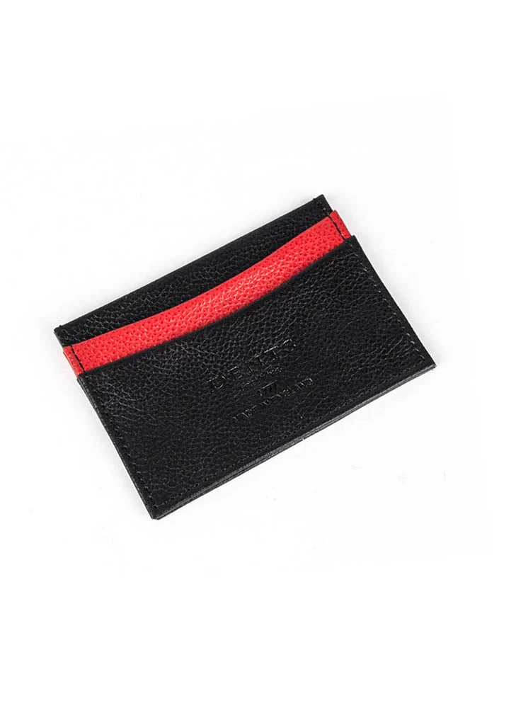 Men's Heritage Two-Colour Pebble Grain Leather Card Holder 2 Men's Heritage Two-Colour Pebble Grain Leather Card Holder - Image 2