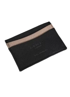 Men's Heritage Handmade Pebble Grain Lambskin Leather Card Holder
