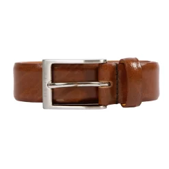 Men’s Heritage Lined Full-Grain Leather Belt -Fashion Accessories Shop 12 4600 Tan 3 Cut out