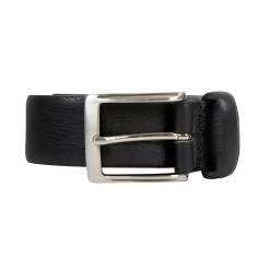 Men’s Heritage Pebble-Grain Leather Belt -Fashion Accessories Shop 12 4606 Black 3 Cut out