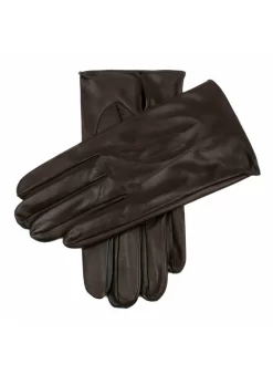Men's Heritage Three-Point Leather Gloves -Fashion Accessories Shop 15 1026Brown