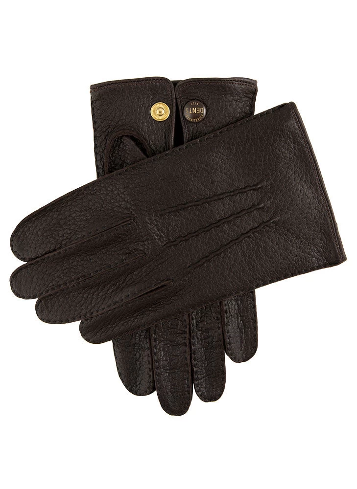 Men's Heritage Handsewn Three-Point Peccary Leather Gloves 6 Men's Heritage Handsewn Three-Point Peccary Leather Gloves - Image 6