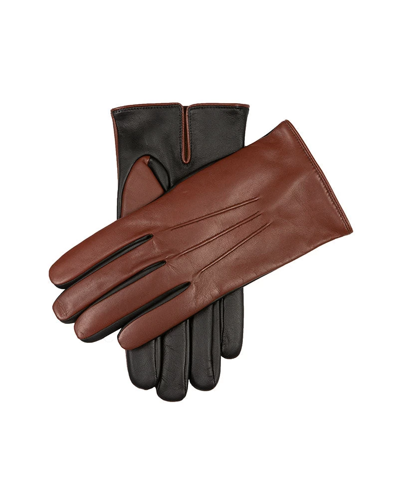 Men’s Heritage Touchscreen Three-Point Cashmere-Lined Leather Gloves 1 Men’s Heritage Touchscreen Three-Point Cashmere-Lined Leather Gloves