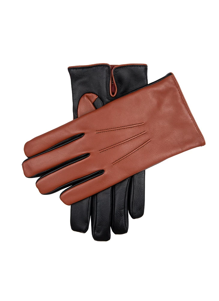 Men’s Heritage Touchscreen Three-Point Cashmere-Lined Leather Gloves 2 Men’s Heritage Touchscreen Three-Point Cashmere-Lined Leather Gloves - Image 2