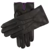 Men's Heritage Three-Point Cashmere-Lined Leather Gloves With Colour Contrast Details