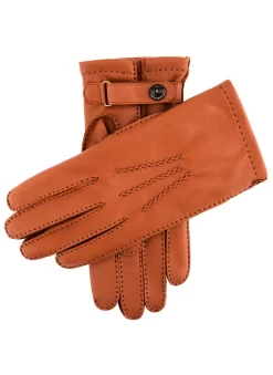 Men's Heritage Handsewn Three-Point Cashmere-Lined Leather Gloves -Fashion Accessories Shop 15 1529 Highway Tan