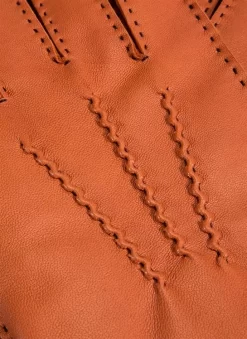 Men's Heritage Handsewn Three-Point Cashmere-Lined Leather Gloves -Fashion Accessories Shop 15 1529 highway tan 2