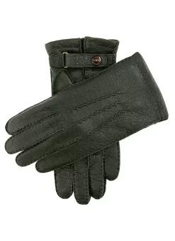 Men's Heritage Handsewn Three-Point Cashmere-Lined Peccary Leather Gloves -Fashion Accessories Shop 15 1564 Hunter