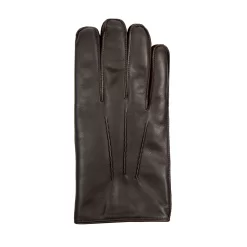 Men's Heritage Three-Point Fur-Lined Leather Gloves -Fashion Accessories Shop 15 1590 Brown Beige 2