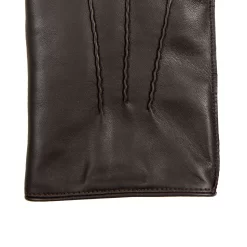 Men's Heritage Three-Point Fur-Lined Leather Gloves -Fashion Accessories Shop 15 1590 Brown Beige 4