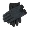 Men's Heritage Cashmere-Lined Abraham Moon Herringbone Tweed And Leather Gloves