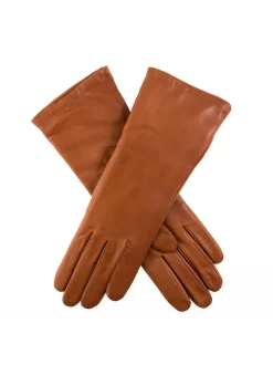 Women's Heritage Cashmere-Lined Leather Gloves -Fashion Accessories Shop 17 1035 Cognac