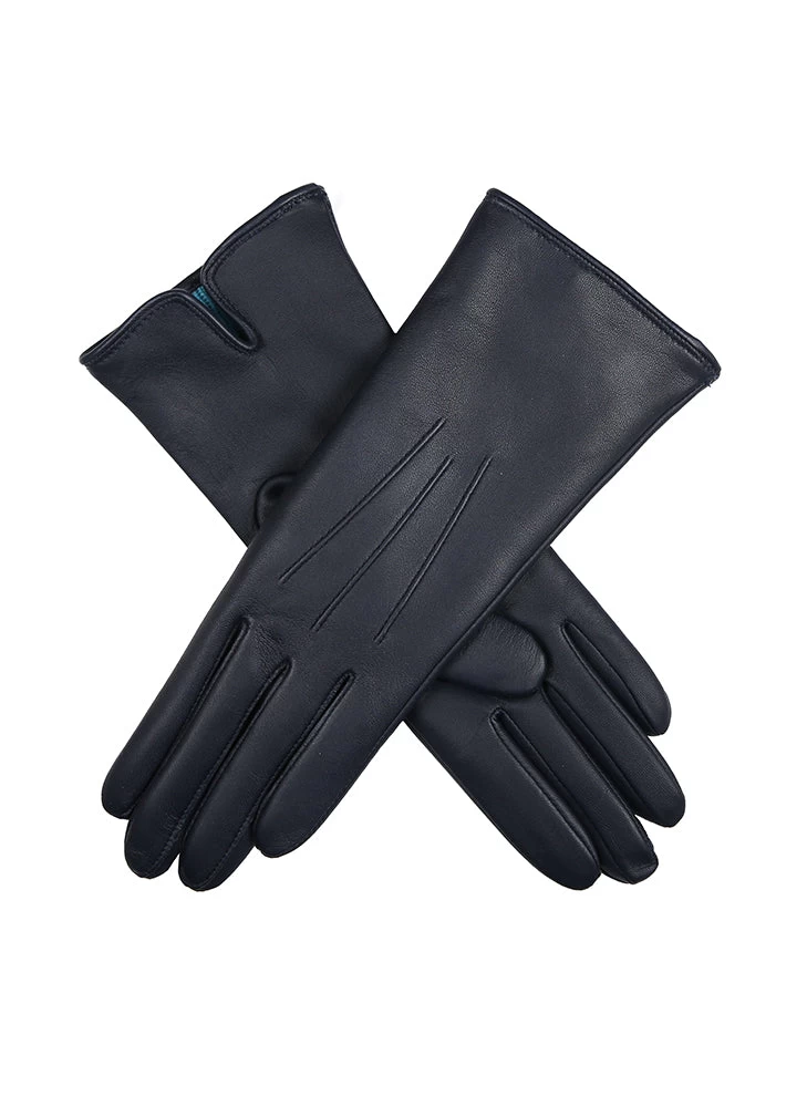 Women's Heritage Touchscreen Three-Point Cashmere-Lined Leather Gloves 1 Women's Heritage Touchscreen Three-Point Cashmere-Lined Leather Gloves