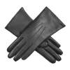 Women’s Heritage Touchscreen Three-Point Fur-Lined Leather Gloves