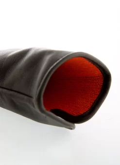 Women’s Heritage Touchscreen Cashmere-Lined Leather Gloves -Fashion Accessories Shop 17 1157 Mocca Saffron 2