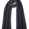 Men's Two-Tone Stripe Knitted Scarf