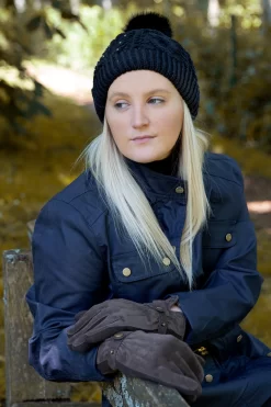 Women's Three-Point Fleece-Lined Suede Gloves -Fashion Accessories Shop 20.7 1171Mocca 3 3296Black scaled