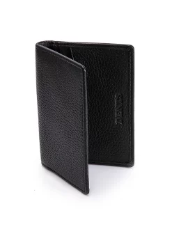Men's Pebble Grain Leather Card Holder With RFID Blocking 33 Men's Pebble Grain Leather Card Holder With RFID Blocking -Fashion Accessories Shop 23 5500 Black NEW