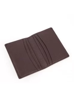 Men's Pebble Grain Leather Card Holder With RFID Blocking 29 Men's Pebble Grain Leather Card Holder With RFID Blocking -Fashion Accessories Shop 23 5500Chocolate3