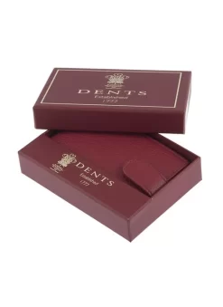 Men's Pebble Grain Leather Card Holder With RFID Blocking And Tab -Fashion Accessories Shop 23 5506 20berry