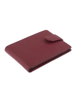Men's Pebble Grain Leather Card Holder With RFID Blocking And Tab -Fashion Accessories Shop 23 5506 20berry 203