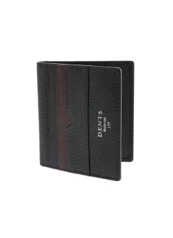 Pebble Grain Leather Card Holder With RFID Blocking Protection