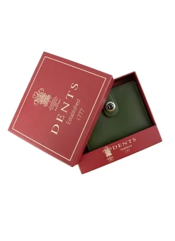 Men's Smooth Nappa Leather Business Card Holder With RFID Blocking And Tab -Fashion Accessories Shop 23 5552 Olive English Tan 6