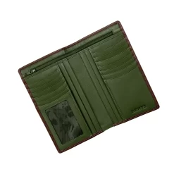 Men's Smooth Nappa Leather Jacket Wallet With RFID Blocking And Window Pocket 14 Men's Smooth Nappa Leather Jacket Wallet With RFID Blocking And Window Pocket -Fashion Accessories Shop 23 5554 English Tan Olive 3