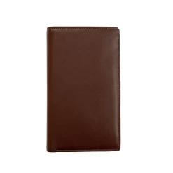 Men's Smooth Nappa Leather Jacket Wallet With RFID Blocking And Window Pocket