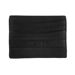 Men's Pebble Grain Leather Card Holder With RFID Blocking And Window Pocket -Fashion Accessories Shop 23 5555 Black 1