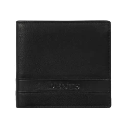 Men's Pebble Grain Leather Bifold Wallet With RFID Blocking -Fashion Accessories Shop 23 5556 Black 1