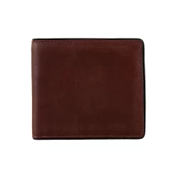 Men's Two-Colour Pebble Grain Leather Bifold Wallet With RFID Blocking And Coin Purse