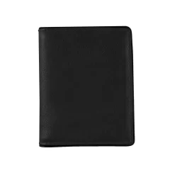 Men's Two-Colour Pebble Grain Leather Business Card Holder With RFID Blocking -Fashion Accessories Shop 23 5562 Black 1