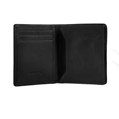 Men's Two-Colour Pebble Grain Leather Business Card Holder With RFID Blocking -Fashion Accessories Shop 23 5562 Black 2