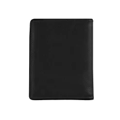 Men's Two-Colour Pebble Grain Leather Business Card Holder With RFID Blocking -Fashion Accessories Shop 23 5562 Black 4