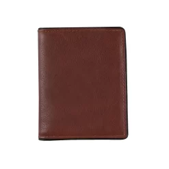 Men's Two-Colour Pebble Grain Leather Business Card Holder With RFID Blocking