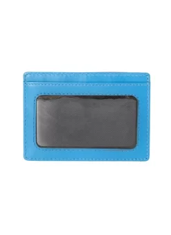 Men's Smooth Nappa Leather Card Holder With RFID Blocking And Window Pocket -Fashion Accessories Shop 235525 20turquoise 201 da23cc63 3503 4cb3 9662 c6d5ebd503b2