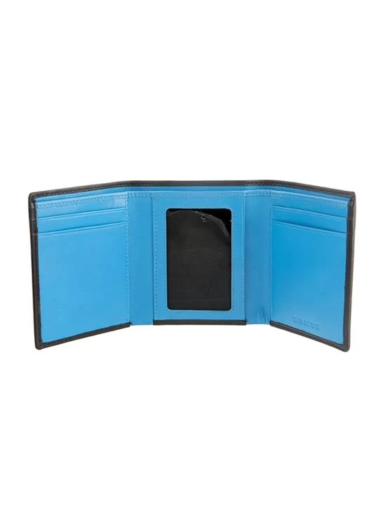 Men's Smooth Nappa Leather Trifold Wallet With RFID Blocking And Window Pocket