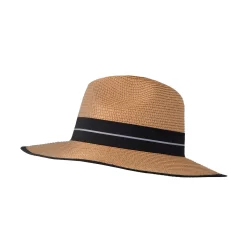 Women’s Straw Fedora Hat With Striped Black Ribbon 13 Women’s Straw Fedora Hat With Striped Black Ribbon -Fashion Accessories Shop 3 1199 Natural 2