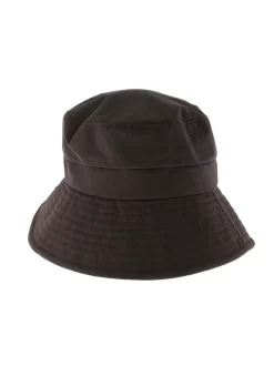 Women's Waxed Cotton Hat With Abraham Moon Underside