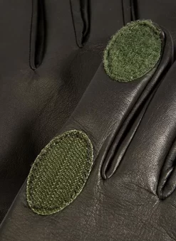 Men's Heritage Water-Resistant Silk-Lined Right Hand Leather Shooting Gloves -Fashion Accessories Shop 37 0600 olive 2