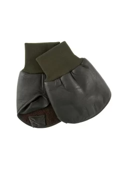 Men's Lined Leather Shooting Mitts
