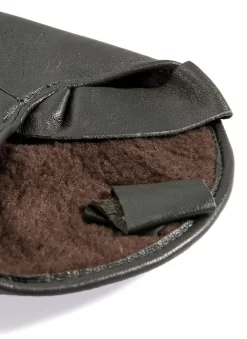 Men's Lined Leather Shooting Mitts -Fashion Accessories Shop 37 0622 olive 3