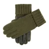 Men's Knitted Shooting Gloves With Leather Palm