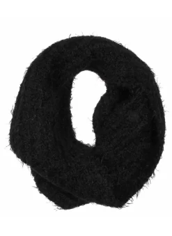 Women’s Mohair Wool-Blend Infinity Scarf -Fashion Accessories Shop 4 1289Black 2