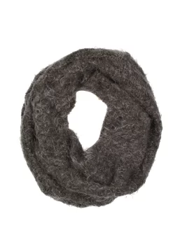 Women’s Mohair Wool-Blend Infinity Scarf -Fashion Accessories Shop 4 1289Charcoal 2