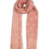 Women’s Pleated Floral And Paisley Pattern Lightweight Scarf