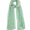 Women's Dragonfly Foil Print Lightweight Scarf