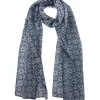 Women's Retro Floral Print Lightweight Scarf